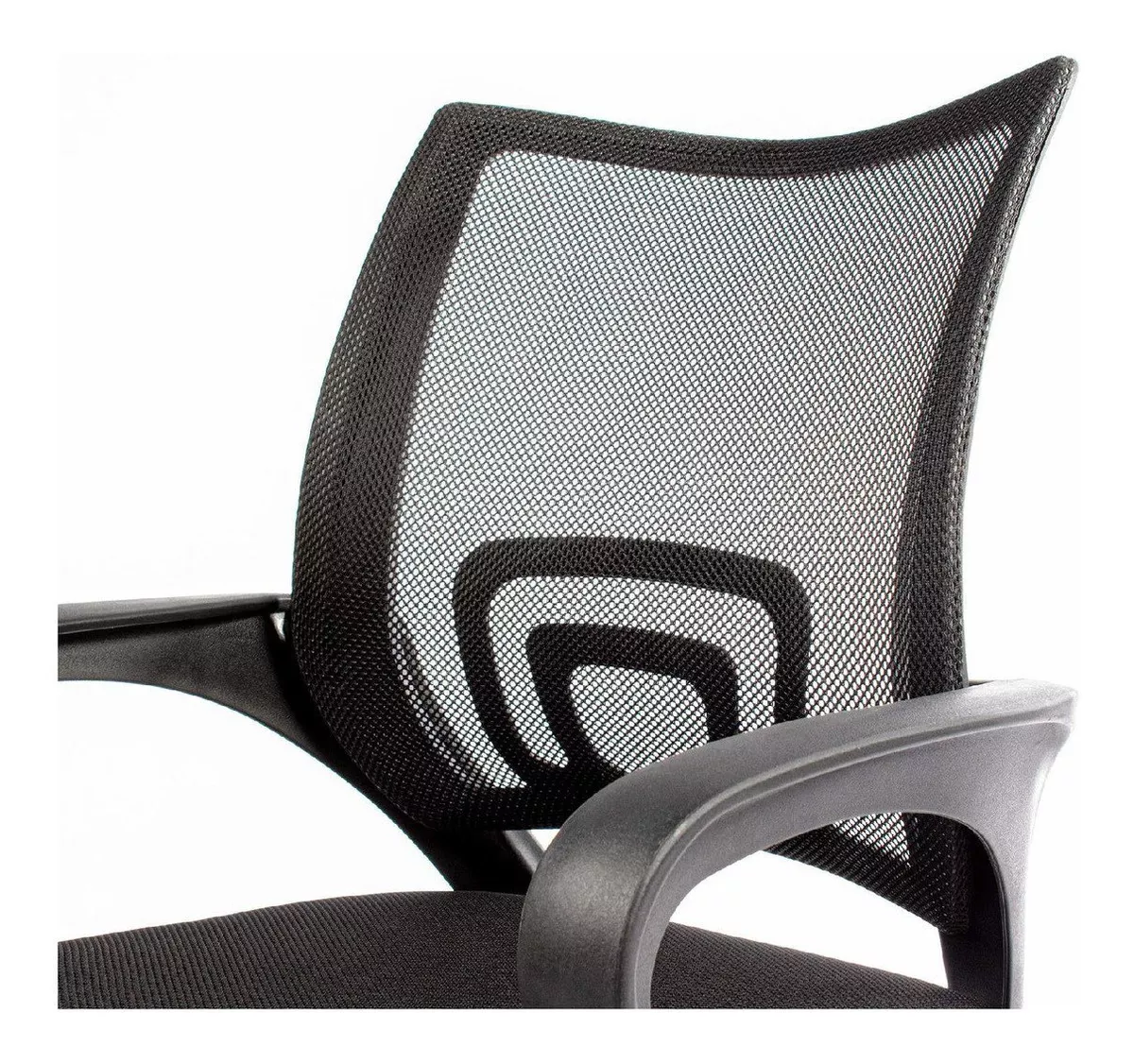 Silla de escritorio Urban Design YZ01B ergonómica  negra con tapizado de cuero sintético