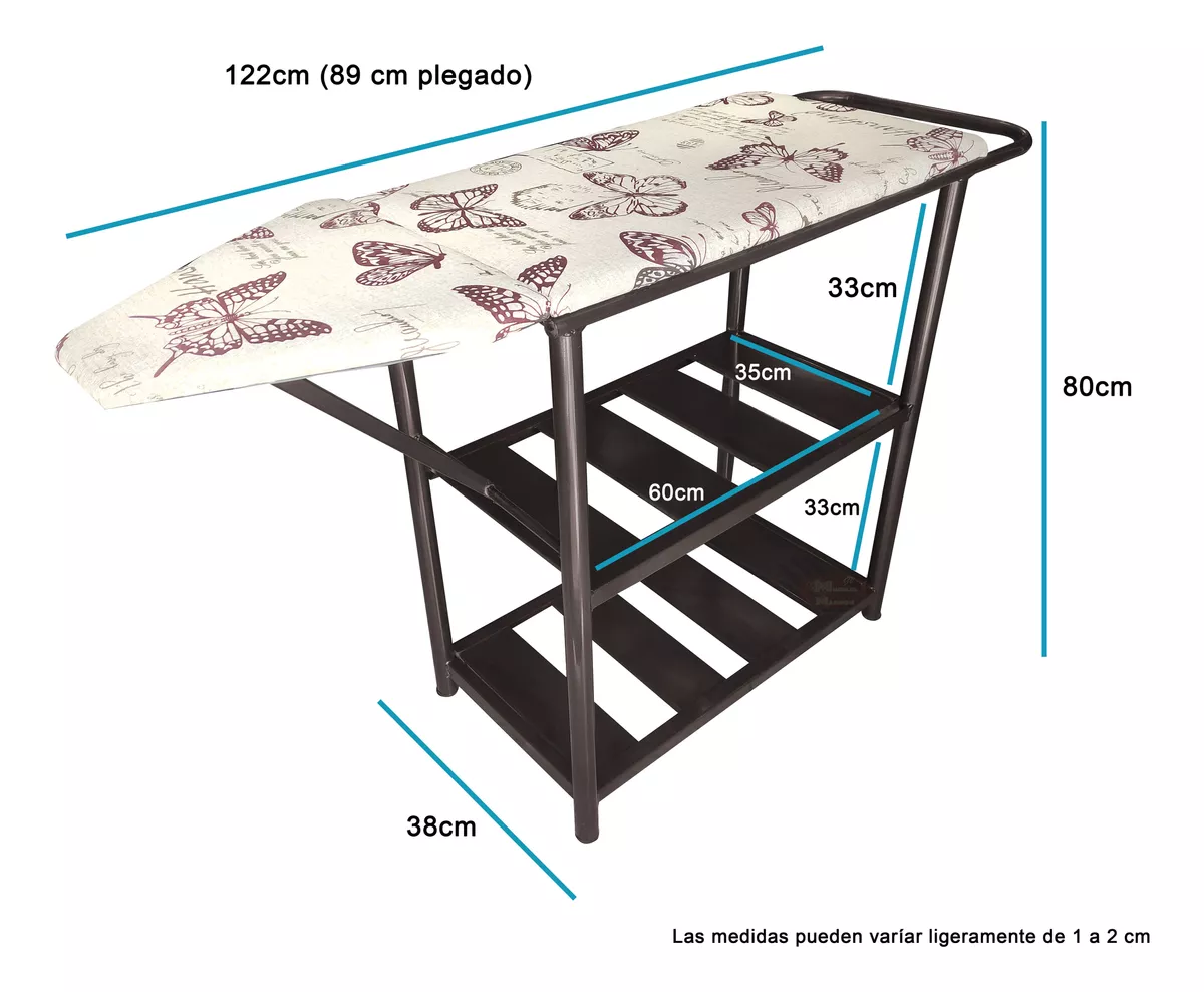 Práctico Burro Mesa De Planchar Plegable, De Acero Tubular.