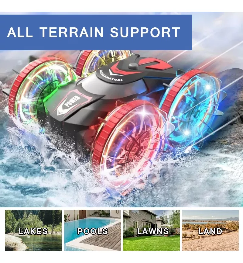 Carros De Control Coche Anfibio Con Conducción Doble Lado