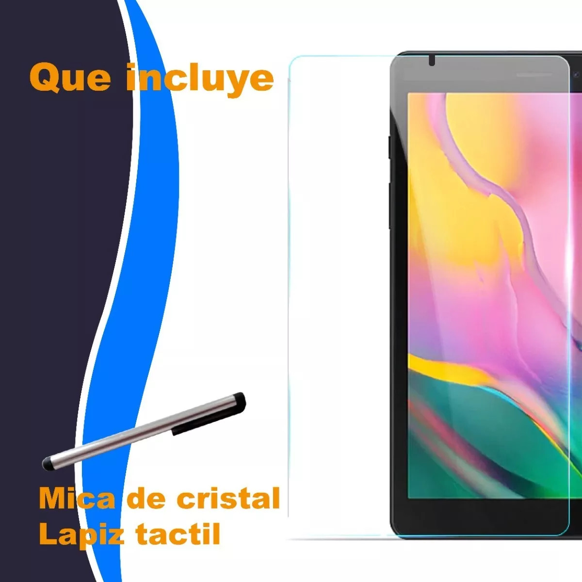 Mica De Cristal Templado Universal Para Tablet 8 Pulgadas