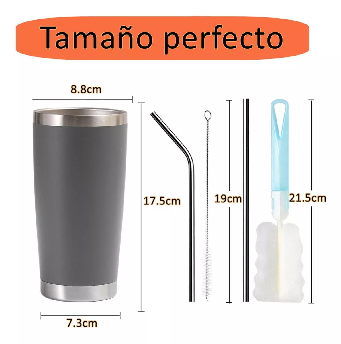 Termo Portátil De Acero Inoxidable Frío Y Caliente 20 Oz