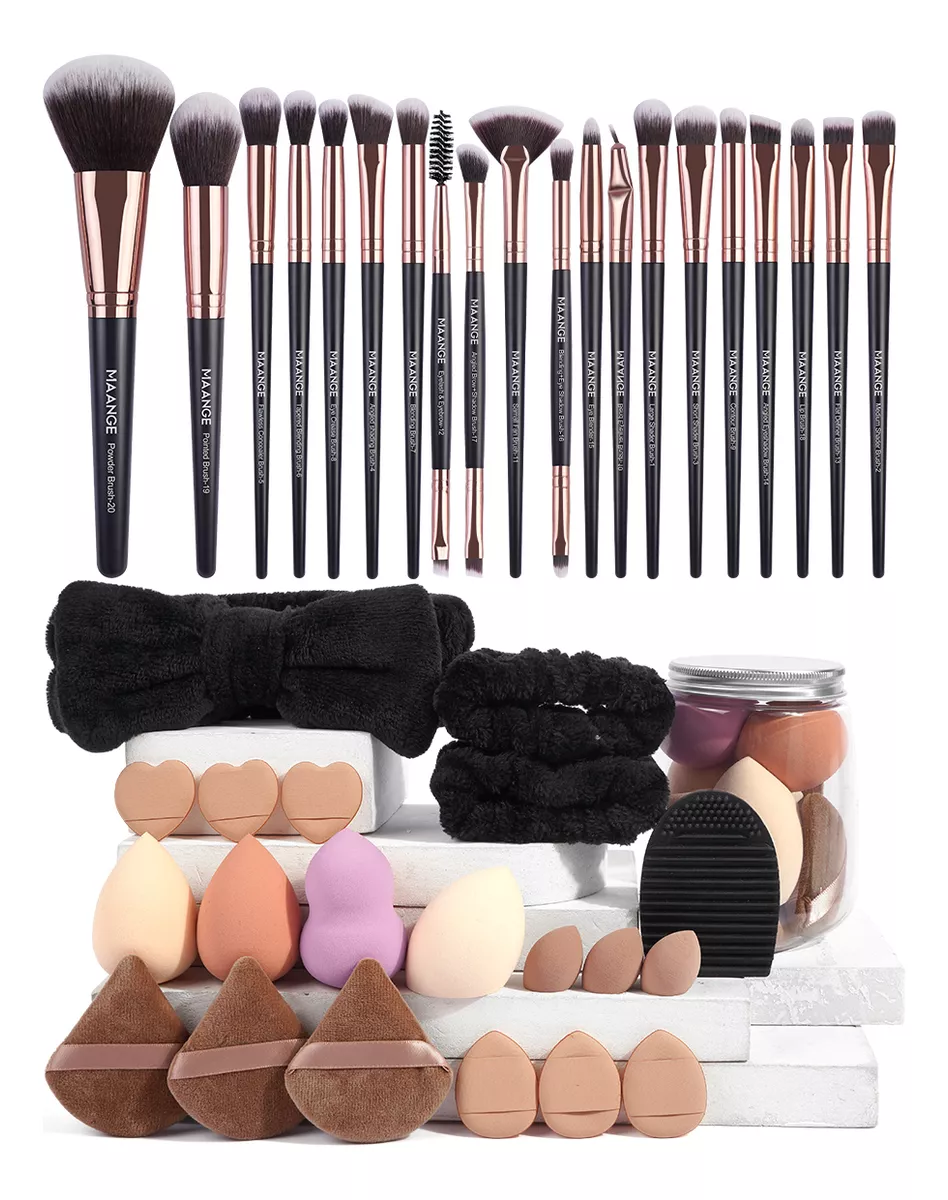 20 Brochas Maquillaje Profesional Y Herramientas Cosméticas