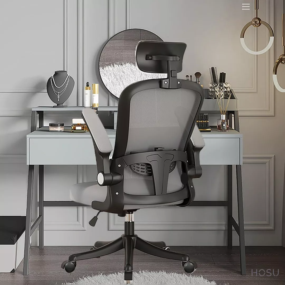 Hosu B1 Silla De Oficina Blanca Reclinable Malla Ergonómica