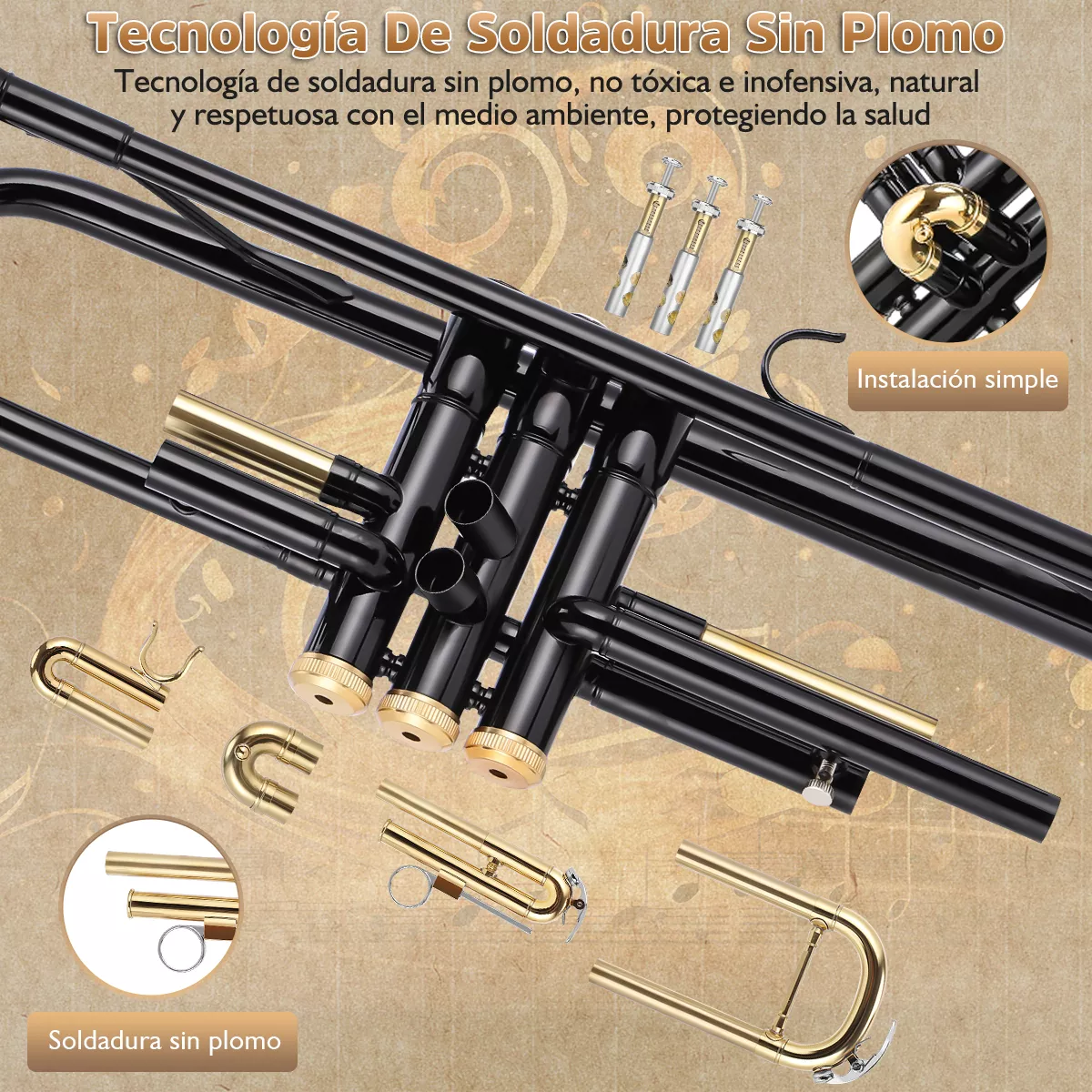 Trompeta Annizhty YQXH001 Negro