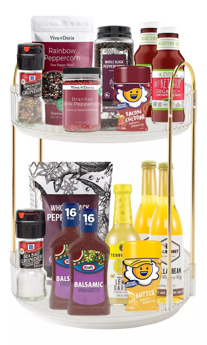 Organizador De Maquillaje Cosméticos Rotación Acrílico 360°