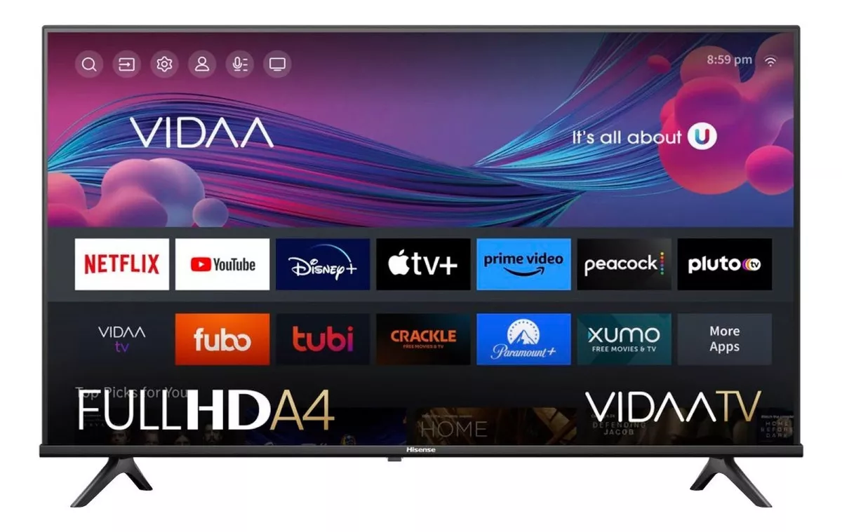 Pantalla Hisense 40 Pulgadas 40a4kv Smart Tv Vidaa Full Hd