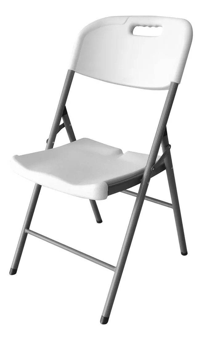 4 Sillas Plegables Plástico Reforzado De Exterior/interior