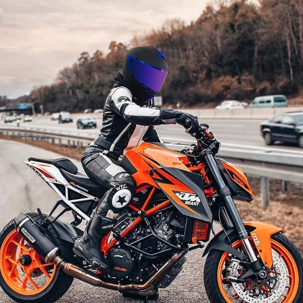 Cascos Moto Abatible Con Interior Gafas Certificación Dot