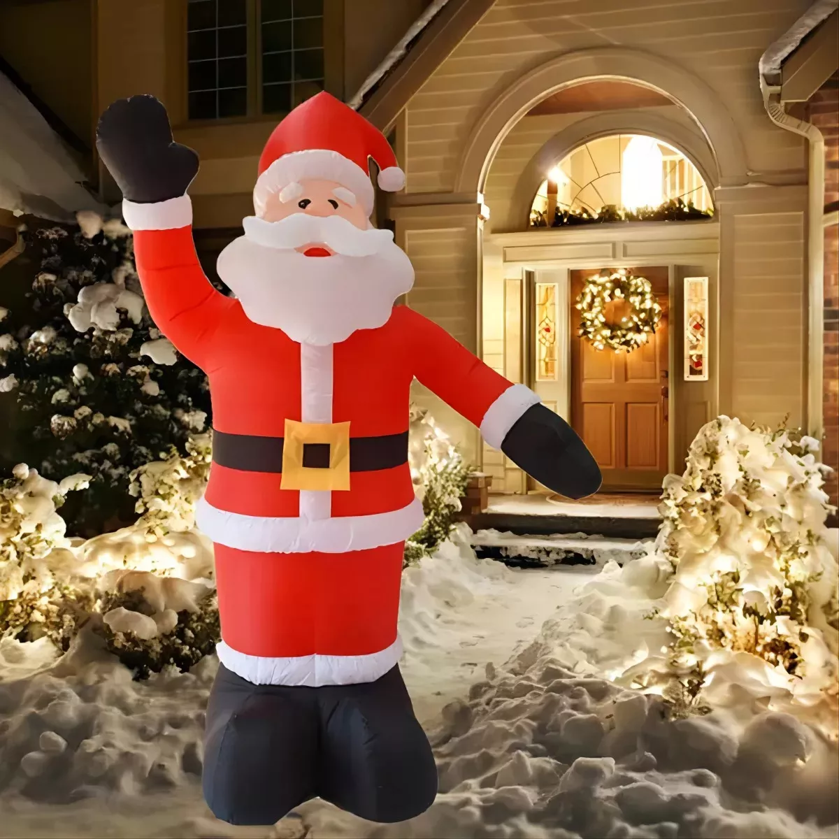 240cm Inflables Led Navideños Bienvenido Papá Noel Inflable