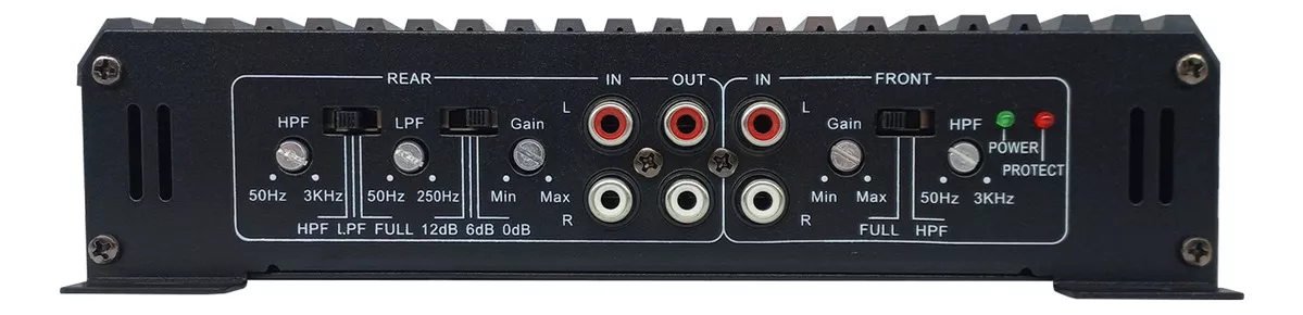 Amplificador De 4 Canales Clase A/b De 450 Watts Rms A 4 Ohm X 2, 2400 Watts Maximons Rock Series Rks-p110.4