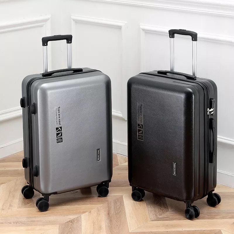 Quanna Maleta 20 Pulgadas Equipaje Ligero Con Candado De Seguridad Mano De Viaje Moda Doble Fila 4 Ruedas 360° Impermeable Y Antirrobo Resistentes Al Desgaste Y Silenciosas Negro