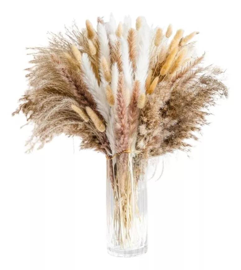 Pampas Secas 105pcs Plantas Decorativas Flores Artificiales