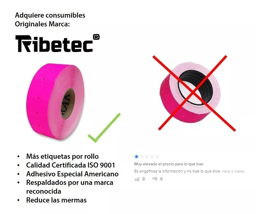 10 Rollos Etiqueta 21x12 Mm Etiquetadora 1000 C/u 5 Colores