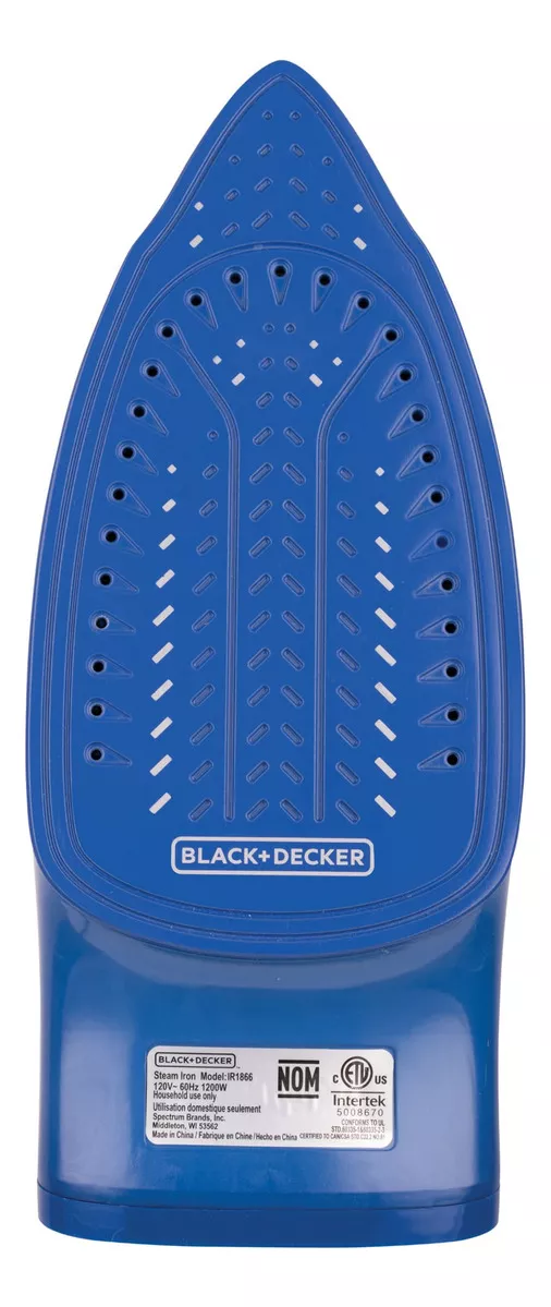 Plancha De Vapor Black And Decker Ir1866 Antiadherente Azul