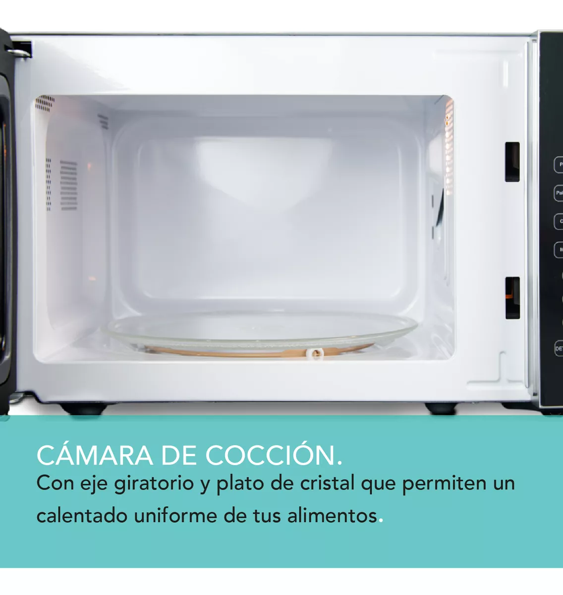 Horno De Microondas 7 Pies 20 Lts Acero Inox Espejo 120v