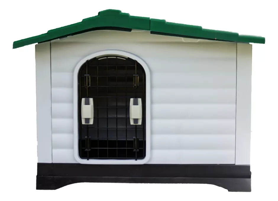 Casa Para Perro Raza Mediana Con Puerta Metal Y Térmica