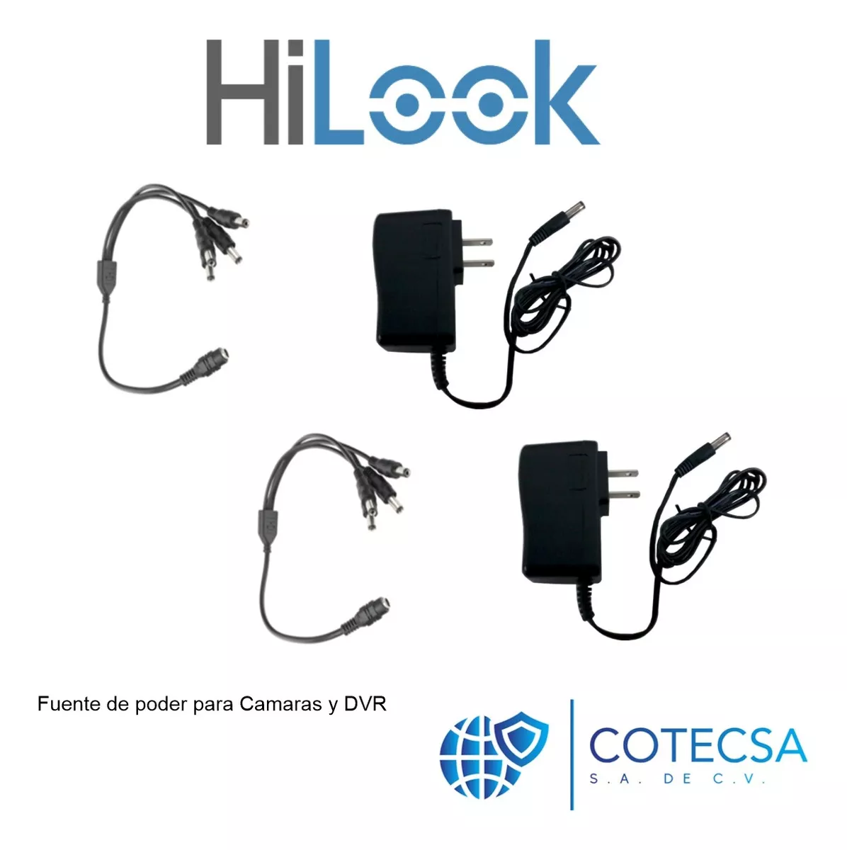 Kit Circuito Cerrado Hilook Dvr 8 Canales 6 Camaras 1080p 2mp Full Hd Thc-b120-pc Cable coaxial 18mts + Disco Duro 2tb