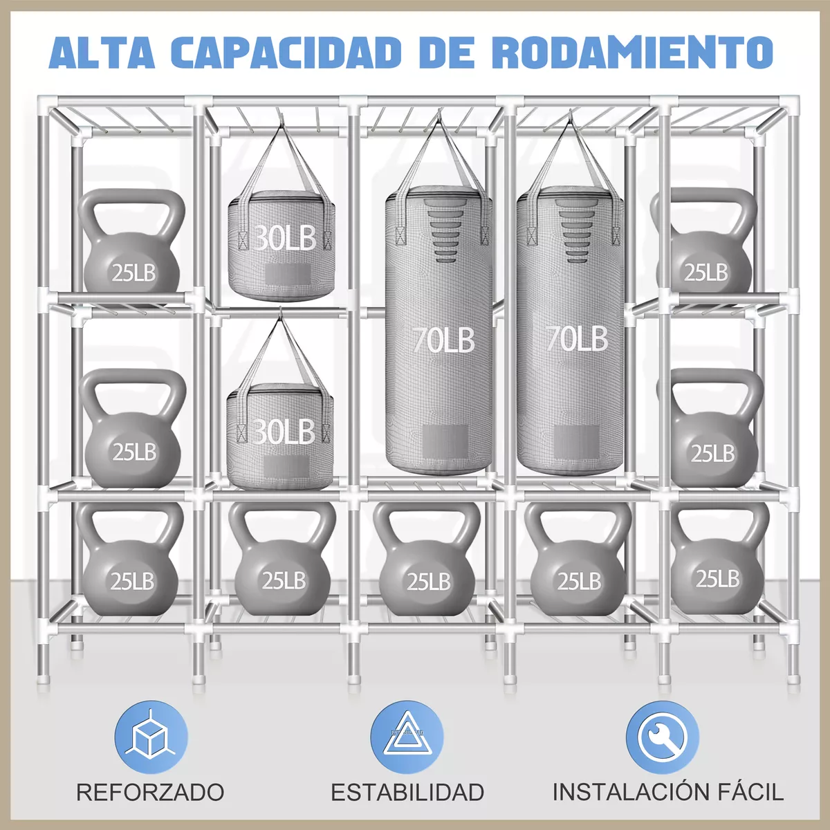 Closet Armable Ropero Closed Armario Organizador Ropa 245cm