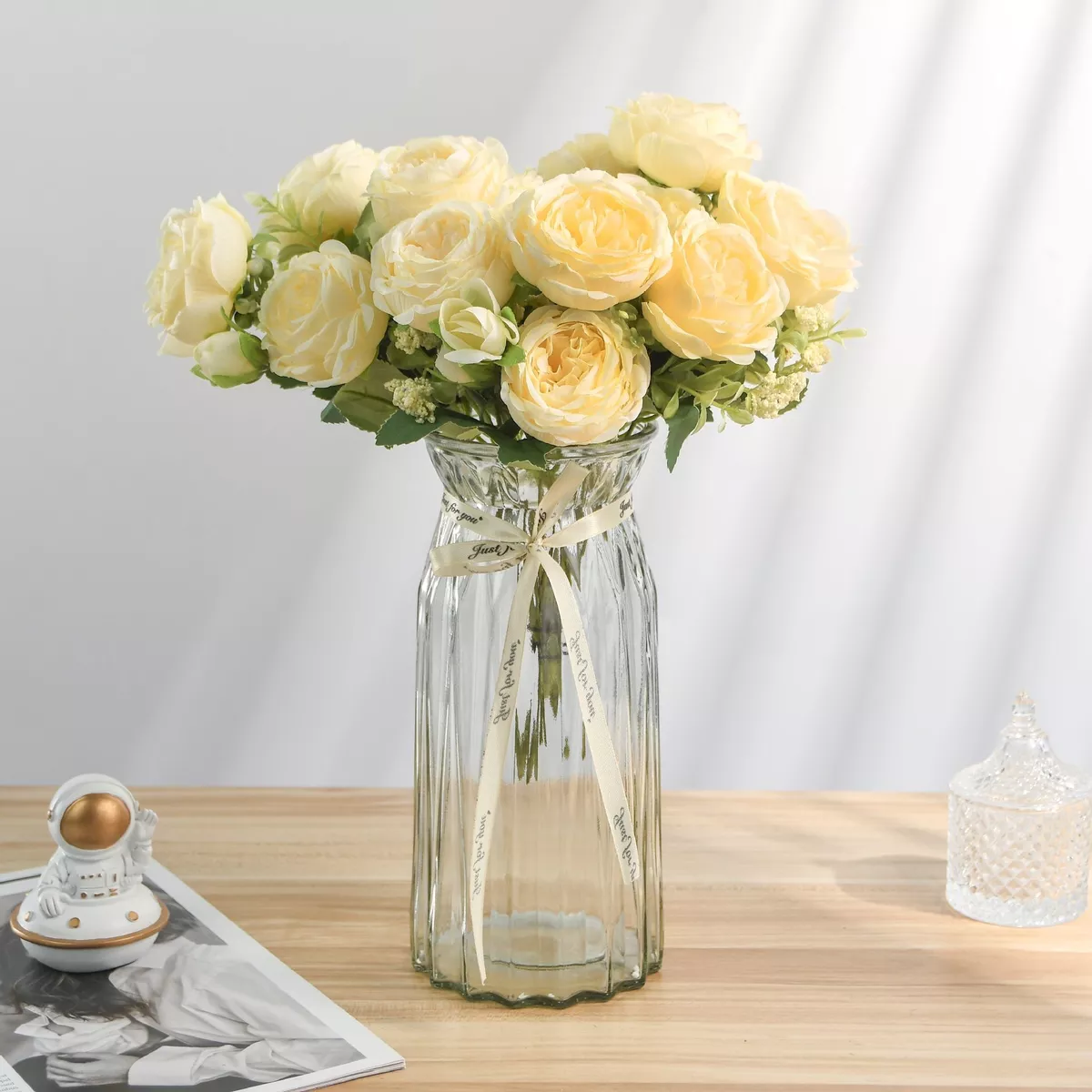 3ramos Rflores Peonias Artificiales Ramo Rosa Novia Boda