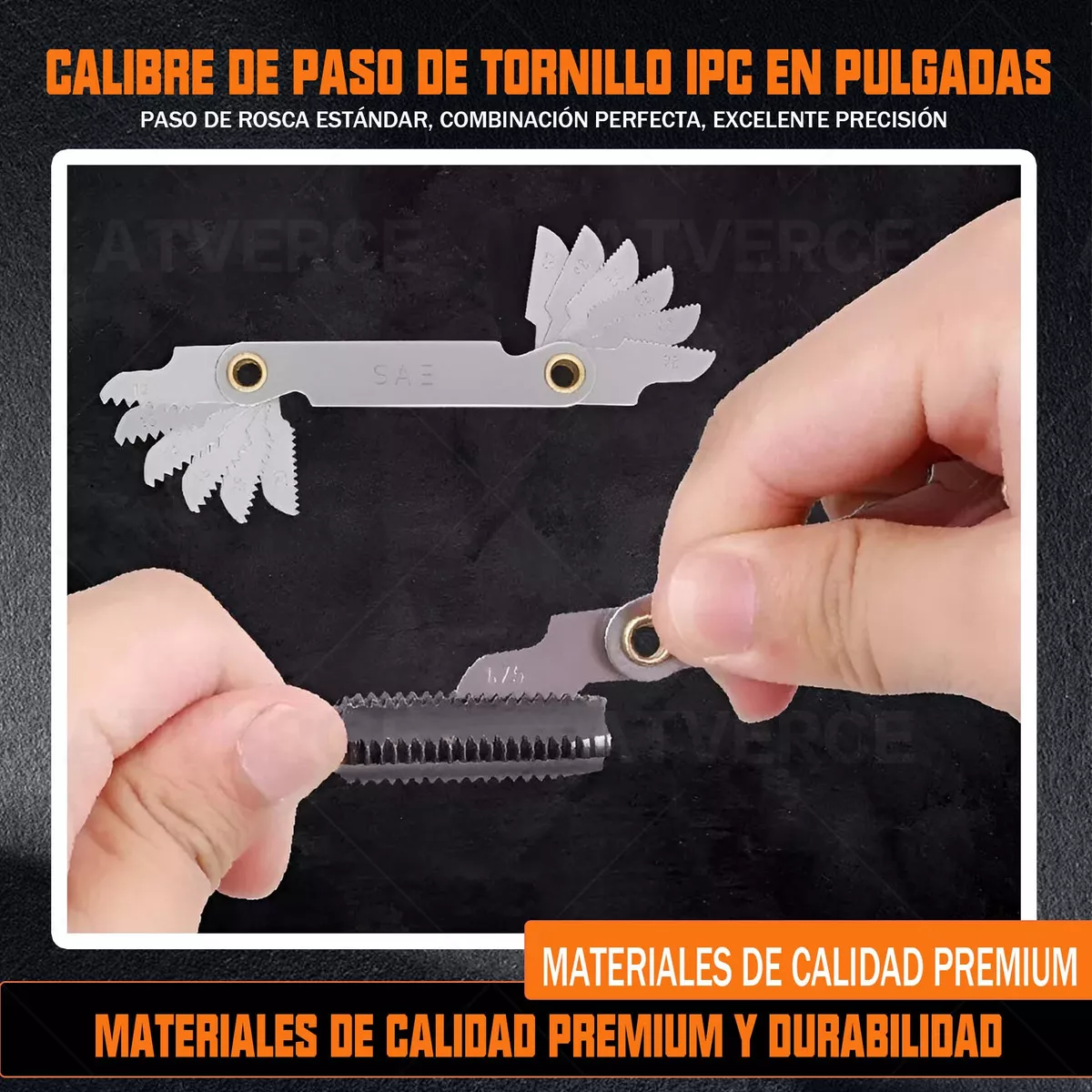 Atverce PD-40 Juego De Pulgada Acero Machuelos Y Terrajas 40 Pcs