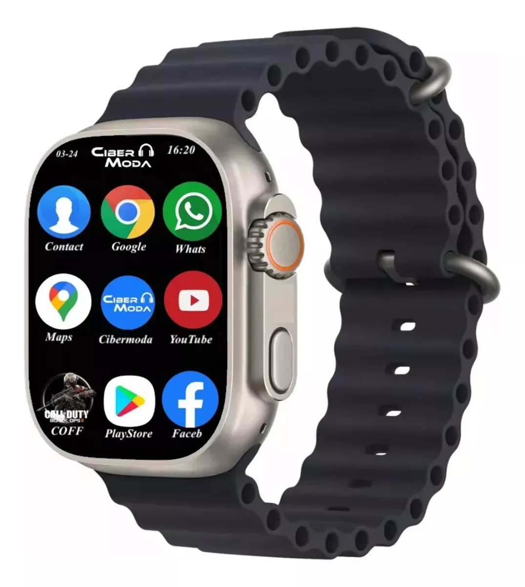 Smartwatch Ultra 4g, 5g Autempo 2024 Android Sim Apps Camara