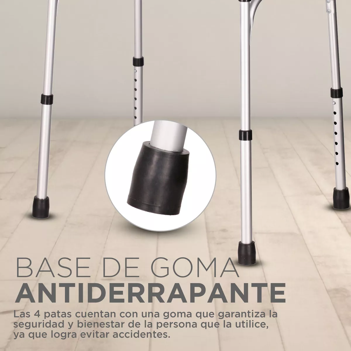 Andadera Adulto Ortopedica Andador De Aluminio Vino Tikun