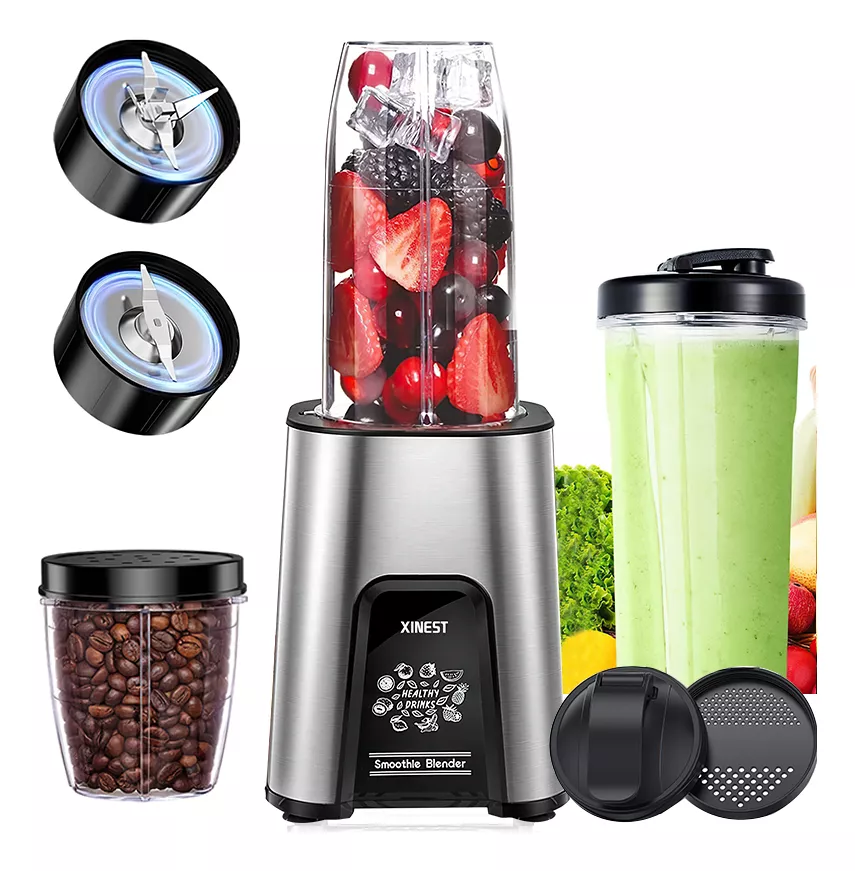 Xinest Extractor De Jugos Portátil Licuadora 900w 22onzas