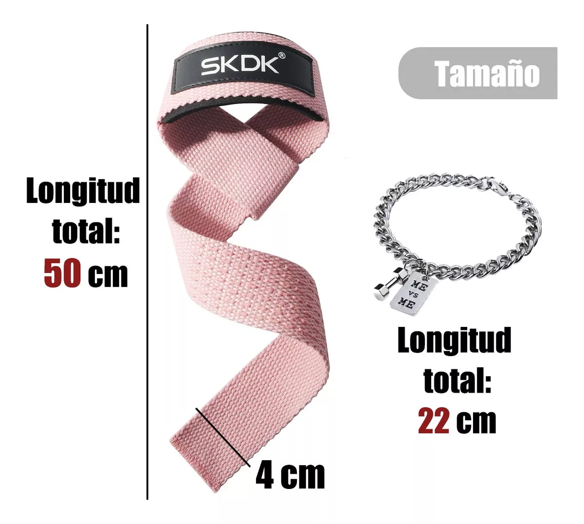 2 Pares Straps Muñequera Gym Crossfit Pesas Lifting Fitness