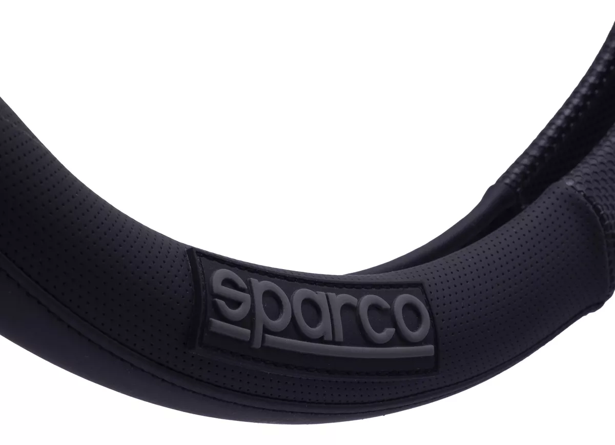 Cubrevolante Y Hombreras Sparco Negro Antiderrapante Cuero