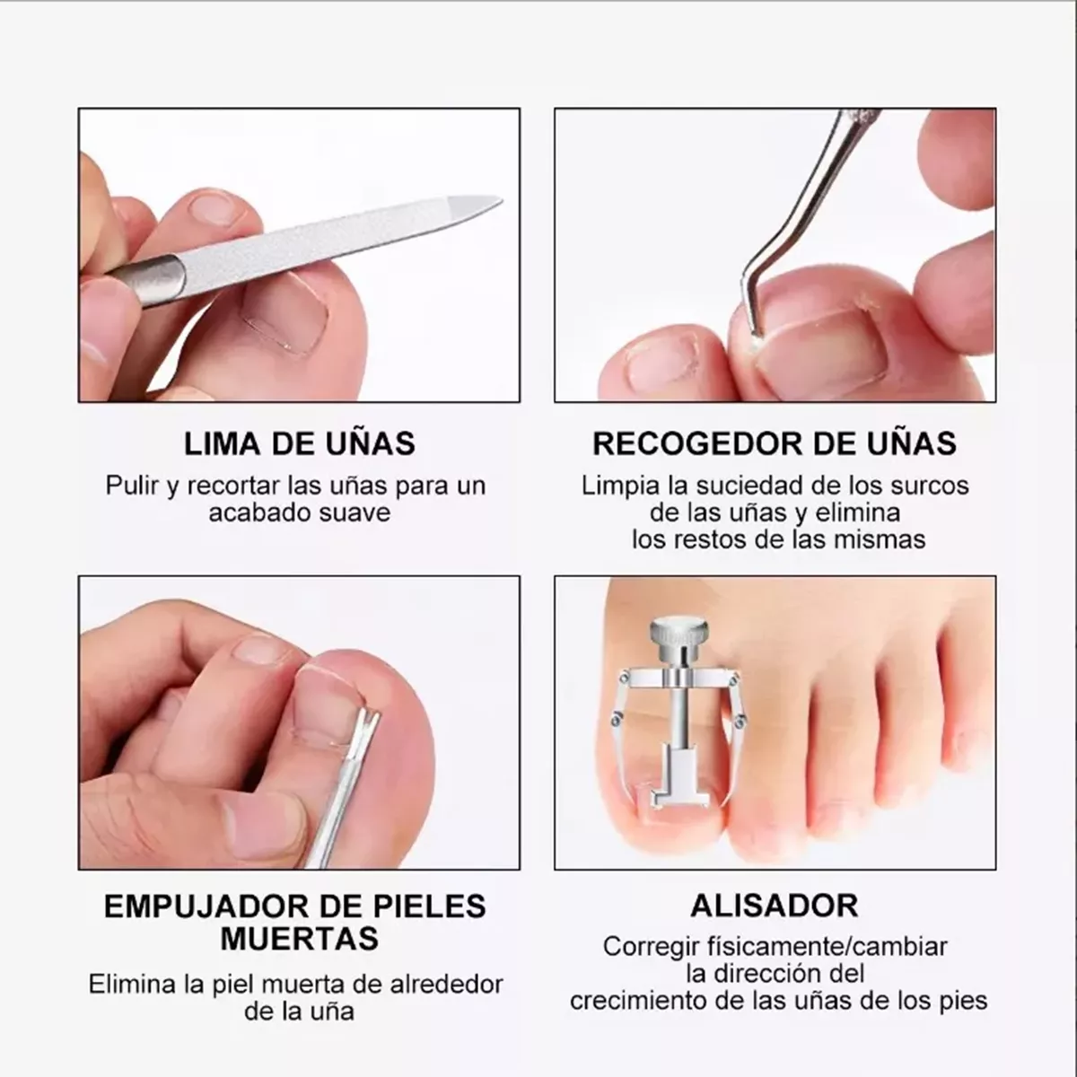 ICHIDO 13 Piezas Pedicure Set De Manicure Profesional Cortar Uñas Encarnadas.