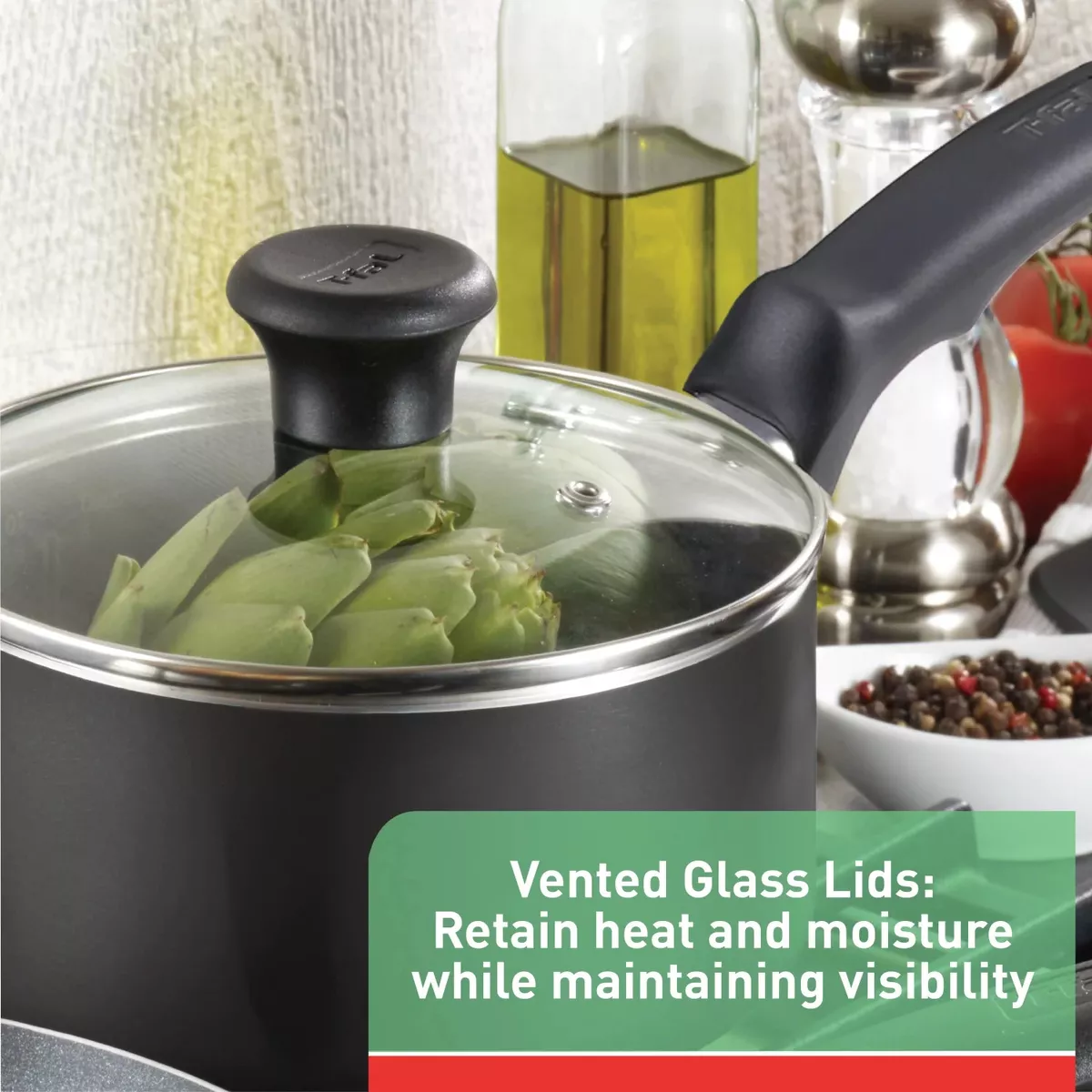 Bateria De Cocina T-fal  Solutions 22pzas Thermo-spot