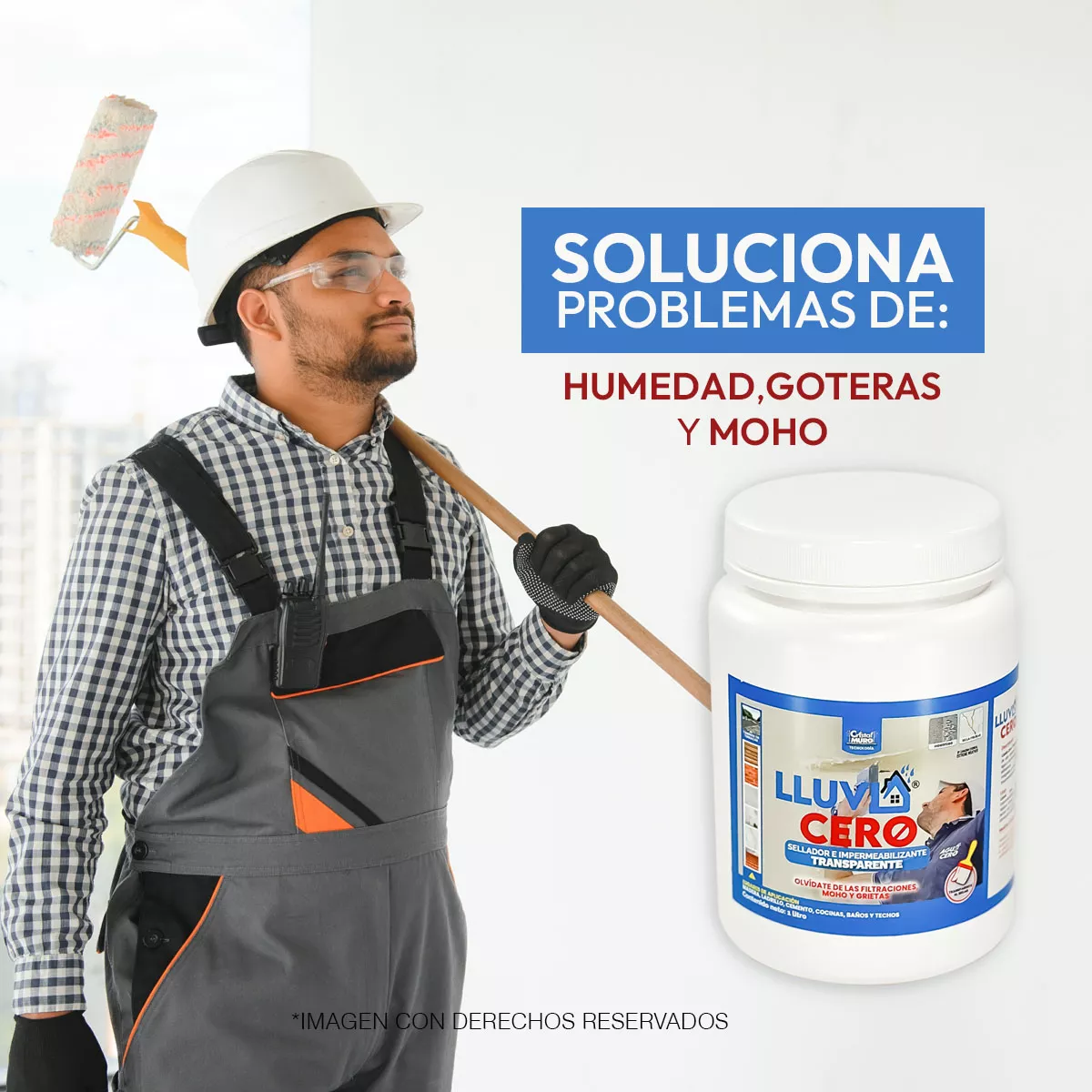 Impermeabilizante Sellador Transparente Lluvia Cero 1 Galón