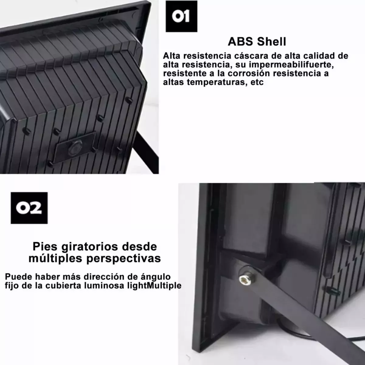 Reflector Solar Con Panel 150w Control Remoto