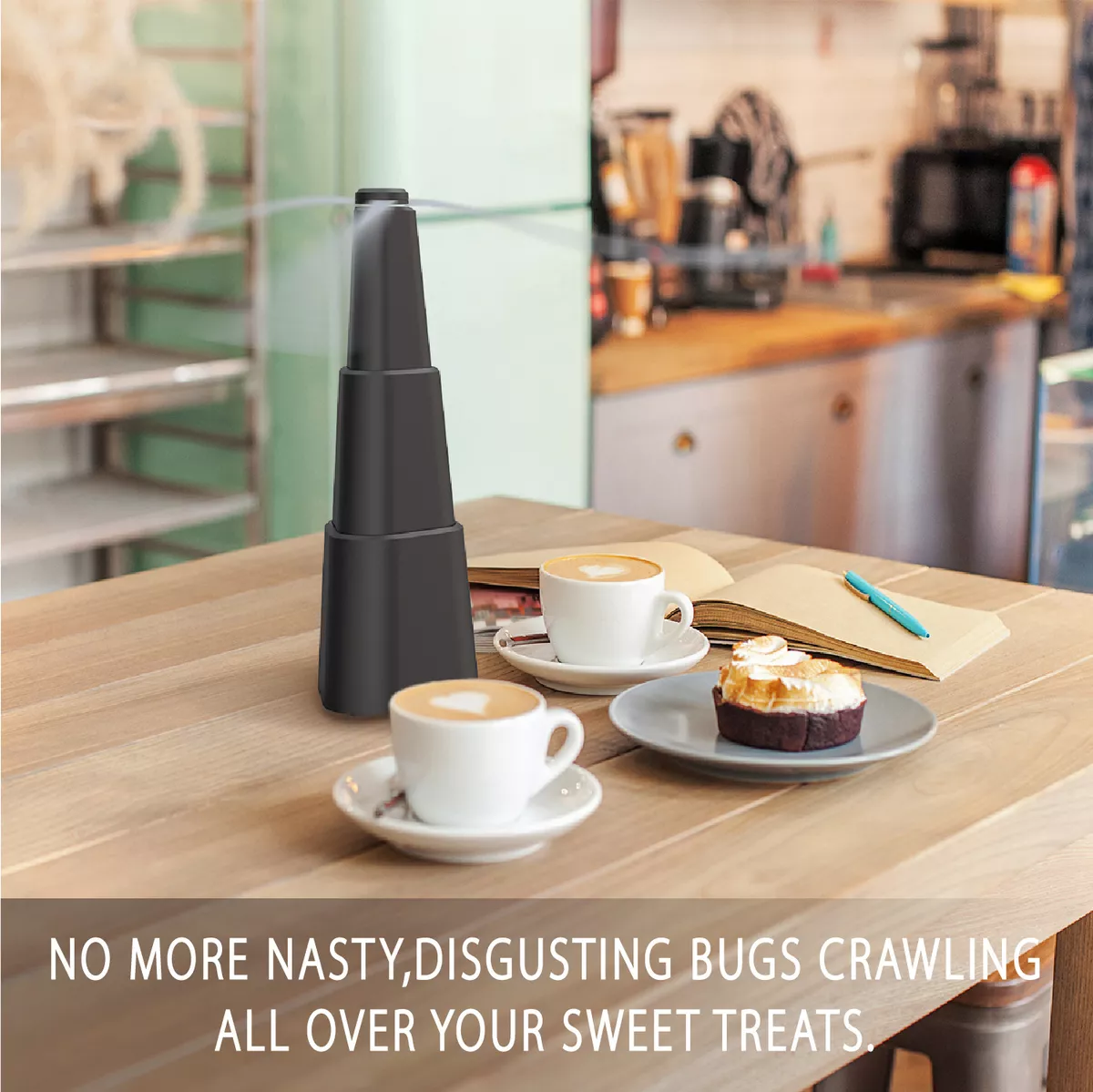 Repelente Ahuyenta Moscas Mosquitos Ventilador Para Mesa 2