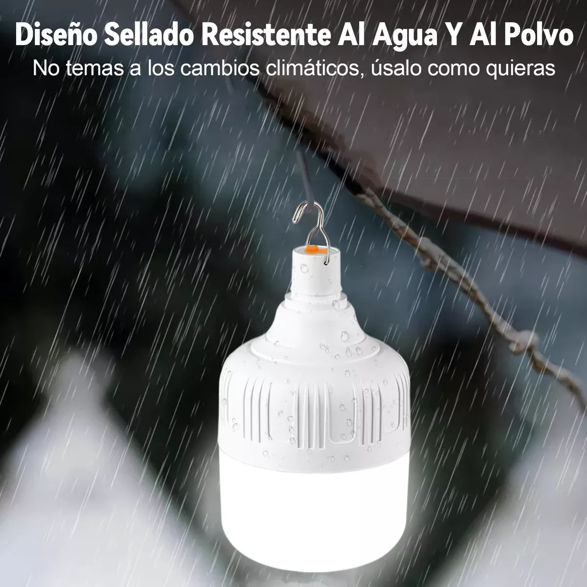 2pzs portatil recargable emergencia usb 80w lámpara foco led 8cmx13.5cm blanco frio 5 modos de iluminación recargables de emergencia