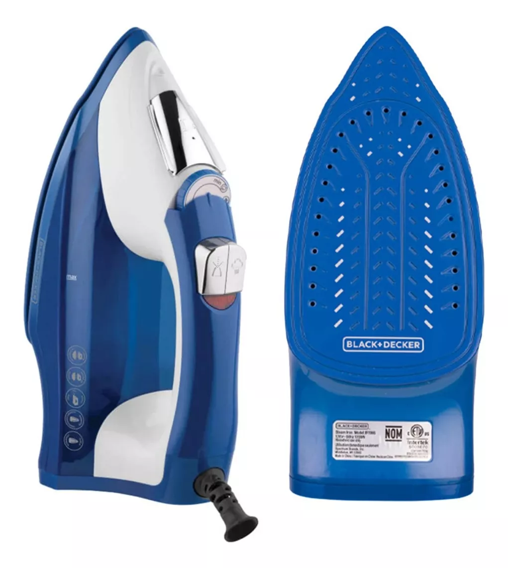 Plancha De Vapor Black And Decker Ir1866 Antiadherente Azul