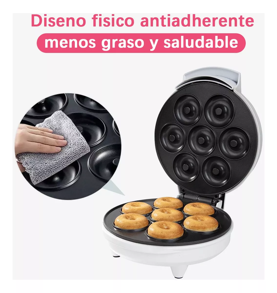 Máquina De Donas Para Desayuno Casa Con Donas 1200w Olye