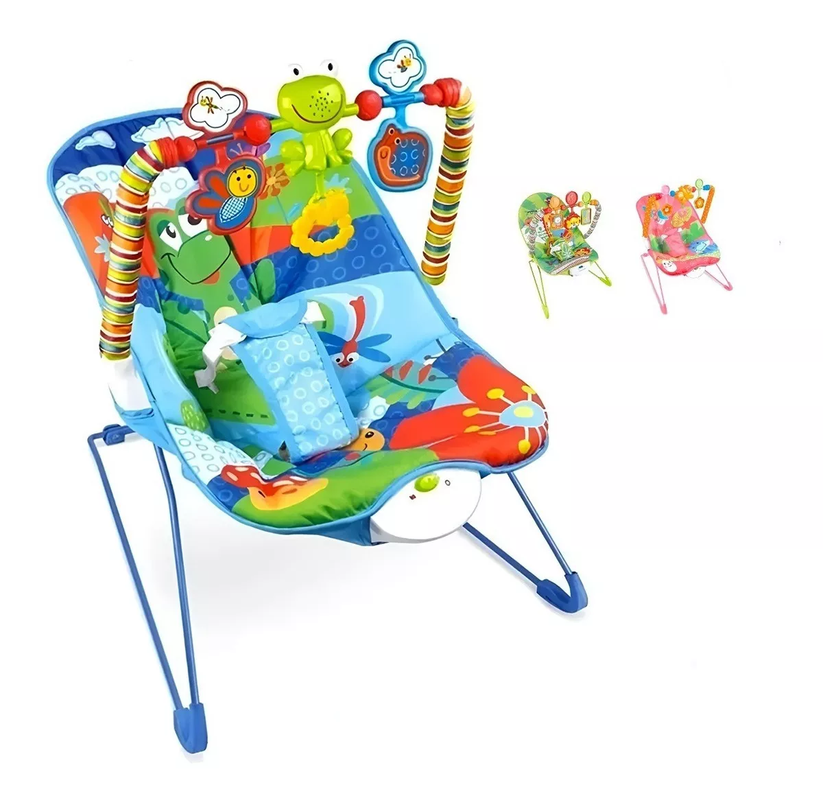 Bouncer silla vibradora mecedora de bebe musical con juegos
