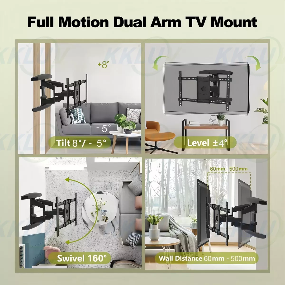 Soporte Tv Pared Para Pantallas De 32-85 Pulgadas Máx 65kg