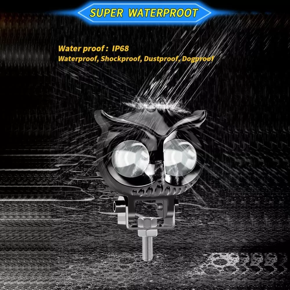 Un Par Luces Led Para Faros Motos Luz Auxiliares Lupa Autos