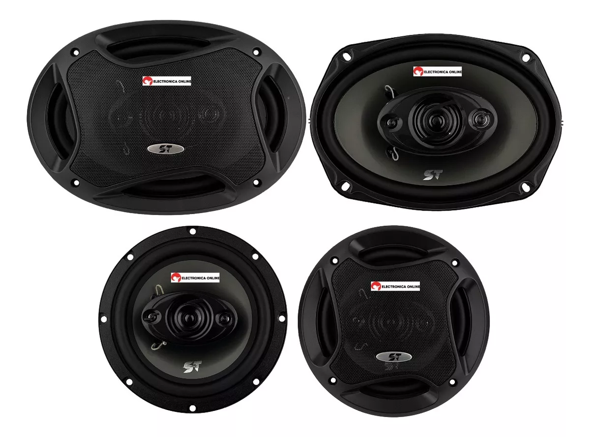 Paquete De 4 Bocinas Para Auto 6x9 Y 6.5 Scandaltek 850w