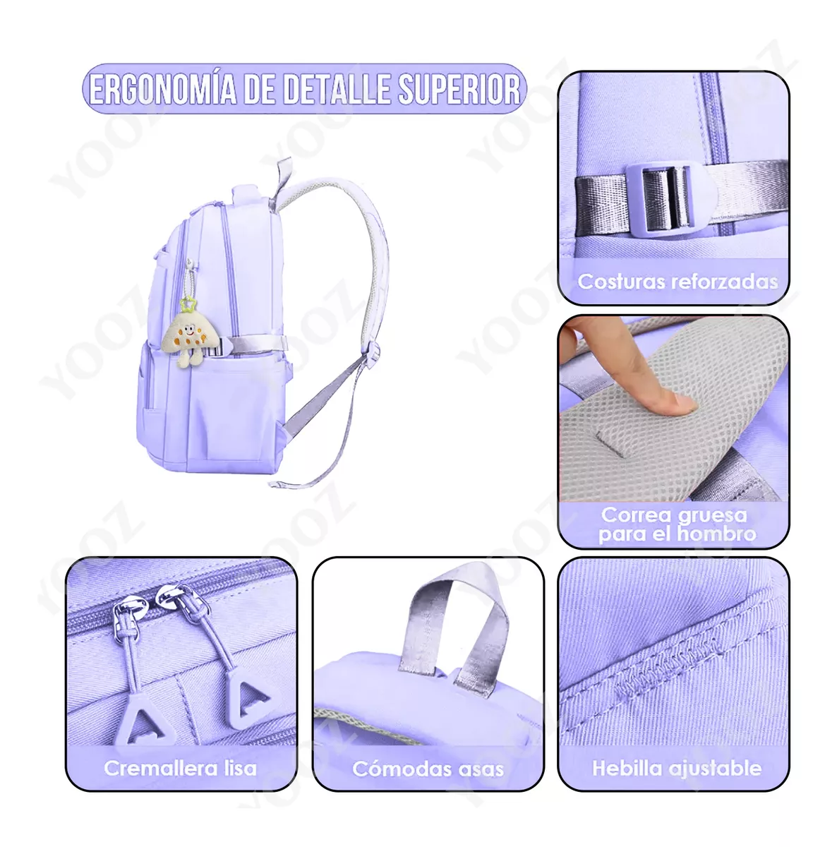Mochila Escolar Viaje Bolsa 30l Laptop 15.6 Inch Gran Capacidad Para Mujer O Hombre