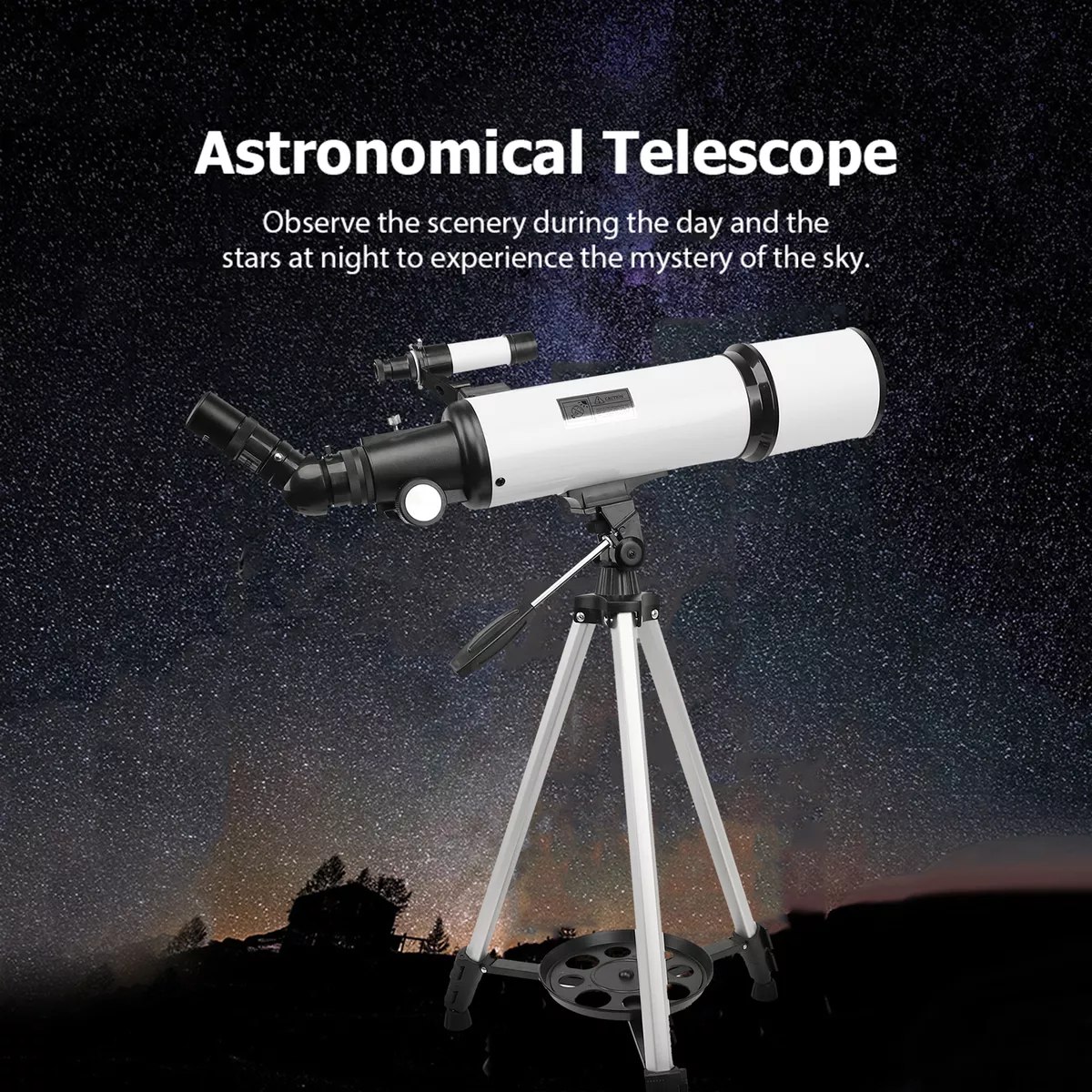 Telescopio Astronómico 70mm Apertura 500mm Portátil