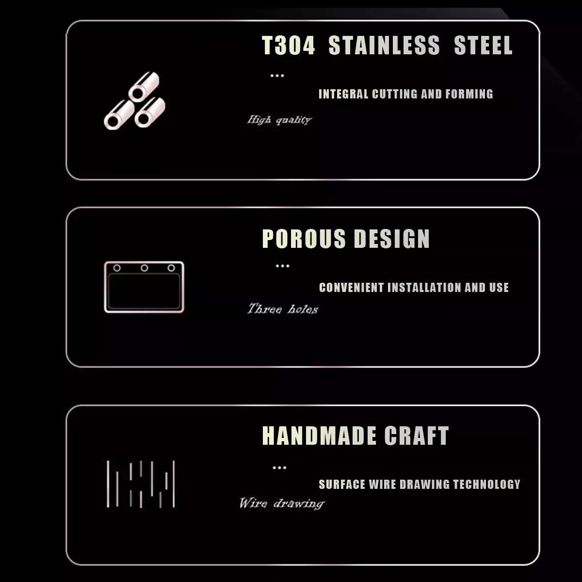 Kit De Fregadero De Acero Inoxidable 304 Con Escurridor75x40