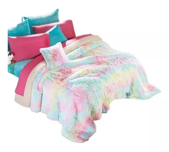 Cobertor Pelo Alto Matrimonial Everest Invernal Borrega