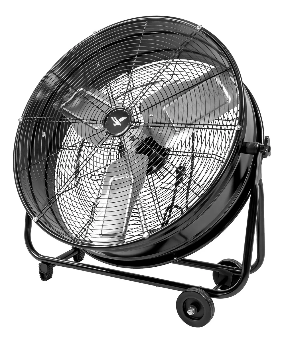 Ventilador Industrial Metalico Piso 180w 2 Velocidades 30' Cantidad de aspas 3 Estructura Negro Aspas plateadas Diámetro 67 cm Frecuencia 60 Hz Material de las aspas Metal