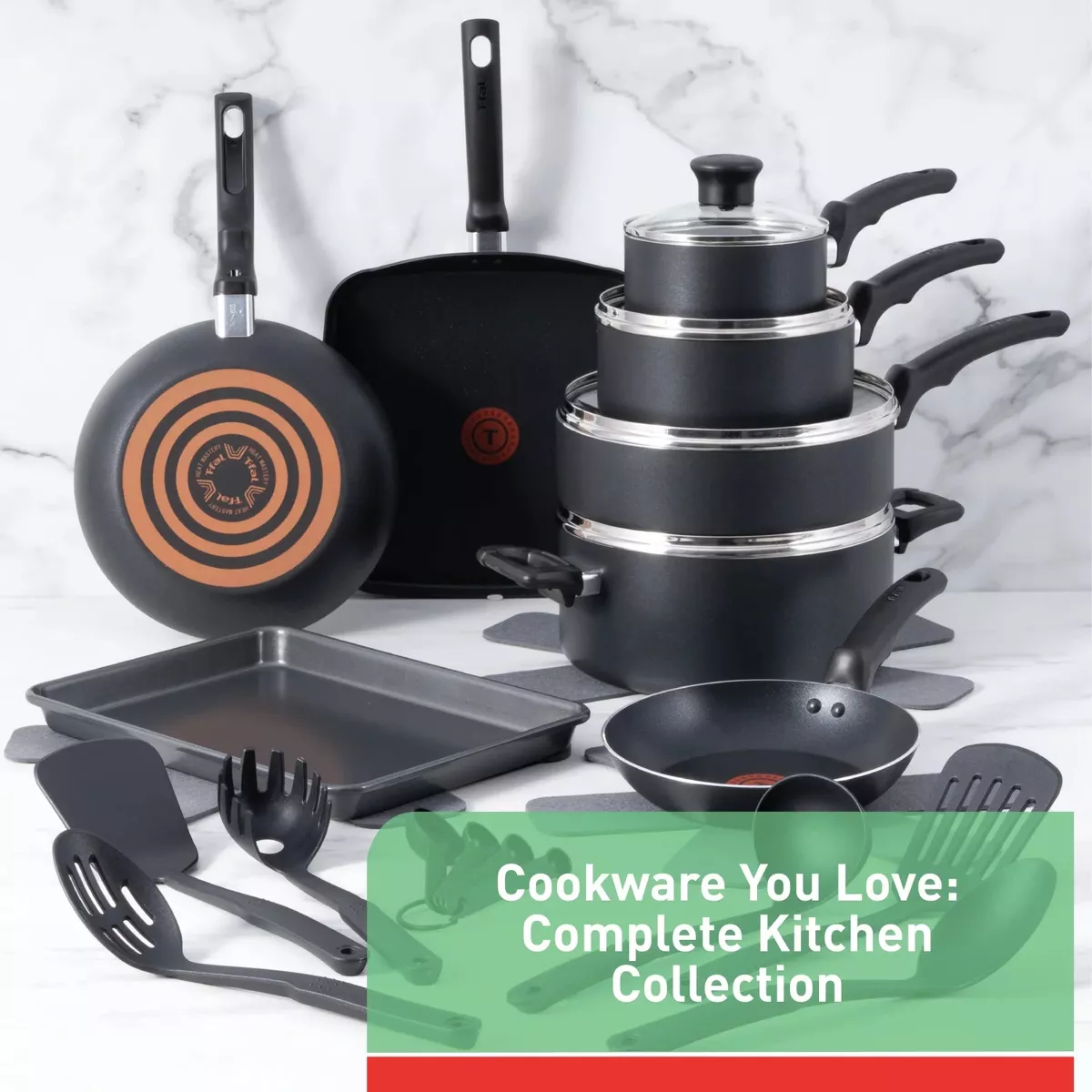 Bateria De Cocina T-fal  Solutions 22pzas Thermo-spot