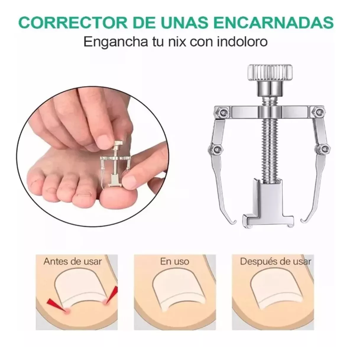 ICHIDO 13 Piezas Pedicure Set De Manicure Profesional Cortar Uñas Encarnadas.