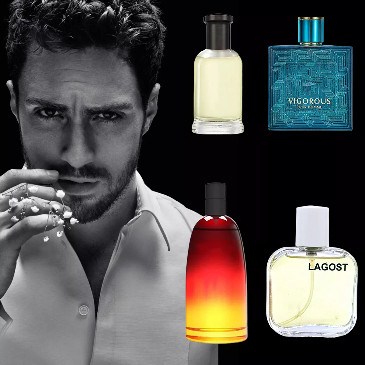 4pk Fragrance Men Pour Homme Perfumes Mini Set De Fragancia Volumen de la unidad 30 mL