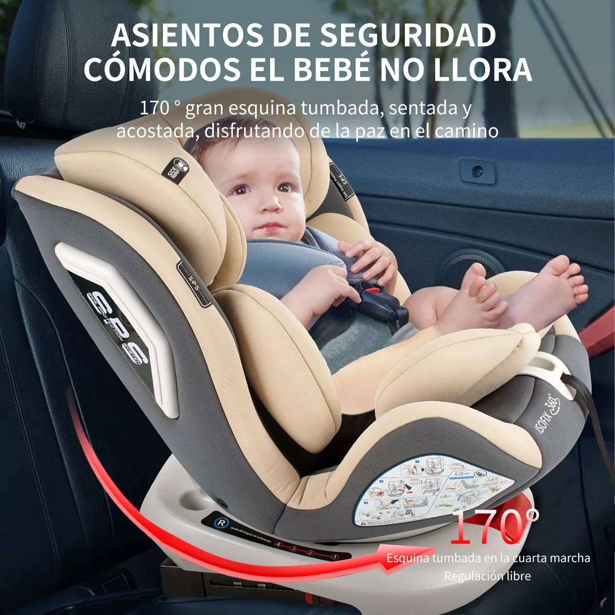 Autoasiento Para Carro Con Sistema De Seguridad Para Bebés